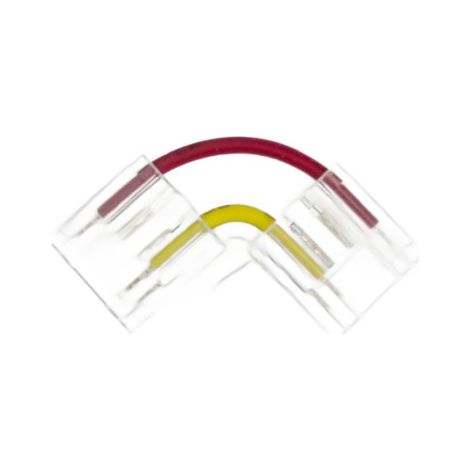 Connecteur LED COB 10mm angle L sans soudure Ecolight