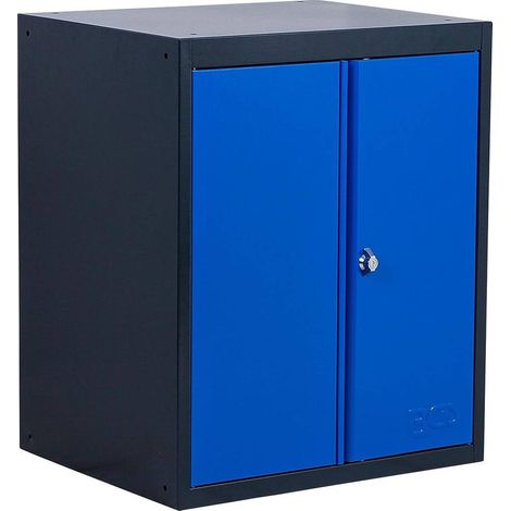 Armoire d'Atelier 2 Portes 58 x 85 x 69 cm - 1 Tablette - Rangement Robuste et Pratique, Acier - D-Work (1/5)