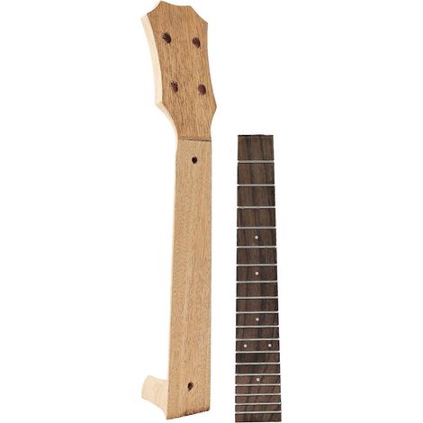 Manche de ukulélé en bois brut et outil de luthier de remplacement pour touche en palissandre (1/5)