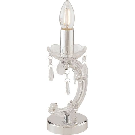 "Lampada da tavolo HOUSTON in acrilico trasparente"