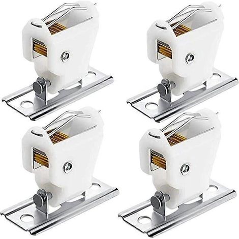 Set mit 4 Bambus-Vorhangriegeln, Verriegelungszubehör für Raffrollos und Bambus-Gartenhäuser, Superma