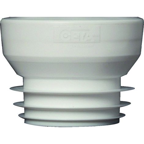 Ceta – Raccord WC droit pour tube de 100mm – Céramique Ø 102mm – Montage rapide – Étanchéité assurée par lèvres souples (1/6)