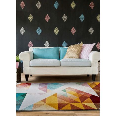 ATTICGO Tapis géométrique PANDORA 65 Multicolore 160x230 cm (1/5)