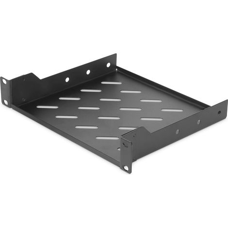 Digitus Mensola fissa 1U nera per rack da 10 pollici