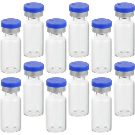 Fioles en Verre Transparent avec Bouchons Réutilisables 3ml Lot de 50 et Stockage D'échantillons Liquides pour Expériences de Chimie (1/5)