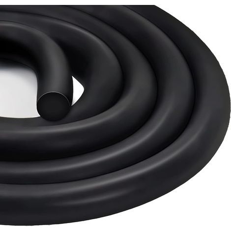 Barre d'appui pour interstices et joints - 20 mm x 5 m - Caoutchouc mousse noire - Pour décapage des intempéries, joint de porte, joint de dilatation en béton (1/5)