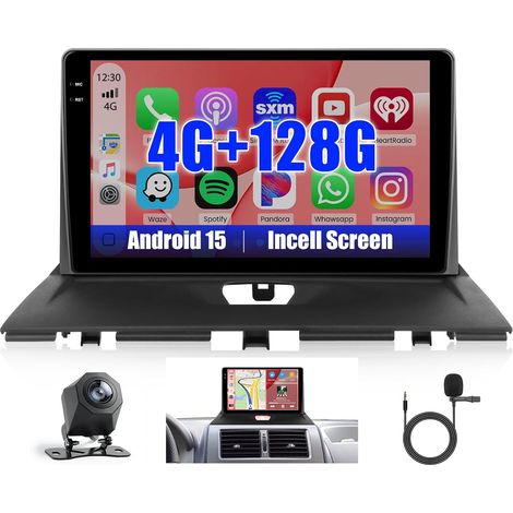 [4G+128G] Android 15 Autoradio pour Jumpy 3/Expert/Proace 2016-2021 avec Wireless Carplay Android Auto, 9" écran Poste Radio Voiture avec GPS WiFi RDS Caméra de Recul Mic (1/5)