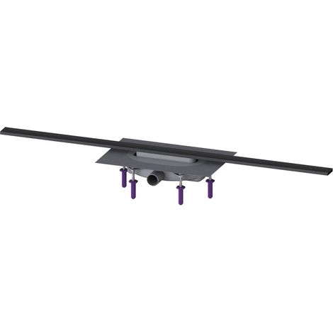 Kessel Duschrinne Linearis Infinity 60 Länge 1100mm DN 40 Megastop, Schwarz gebürstet (1/2)