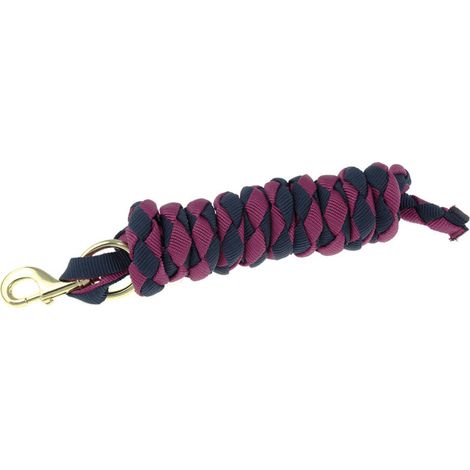 Umbria Equitazione Lunghina nylon intrecciato 2.2 mt BLU/BURGUNDY (1/3)