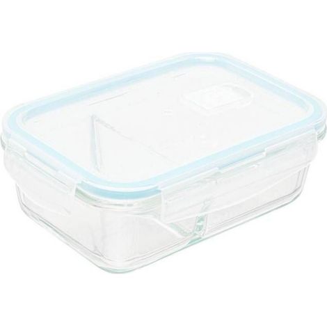 Boîte De Conservation Verre - 700 Ml - Compatible Four Congélateur Micro-ondes Lave-vaisselle - Avec Séparateur Et Valve D'aération - 1 Pièce (1/5)