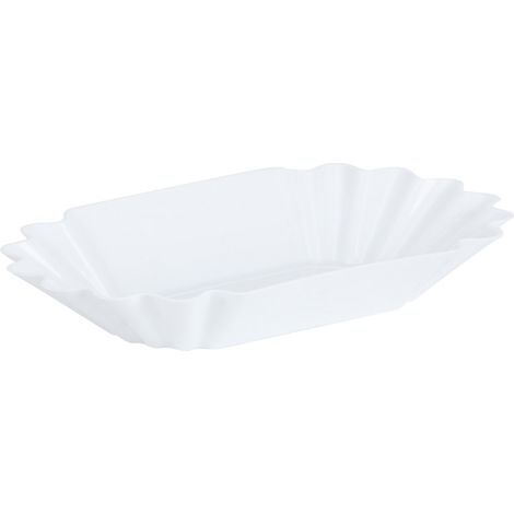 Plateau de présentation en plastique PP de qualité alimentaire pour grains de café, plateau d'échantillons, récipient de rangement, accessoire de cuisine, blanc (1/5)