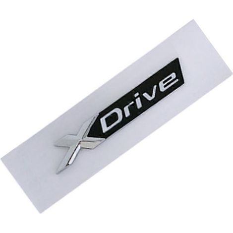 Insigne de coffre 3D ABS SDRIVE, logo XDRIVE, emblème pour BMW Série 3, 5, GT, E39, E46, E90, E60, F10, 320d, 530d, autocollant Xdrive. Dimensions : 13-20 cm, finition chromée argentée. (1/4)