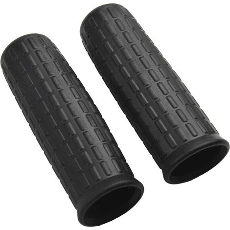 Lot de 2 poignées de brouette en caoutchouc, installation facile, poignées antidérapantes antidérapantes pour brouette, poignées de rechange noires (122 x 32 mm) (1/5)
