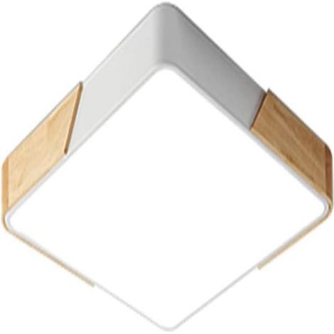 Plafonnier encastré carré ultra-mince à LED en métal pour chambre, salon, cuisine (1/5)