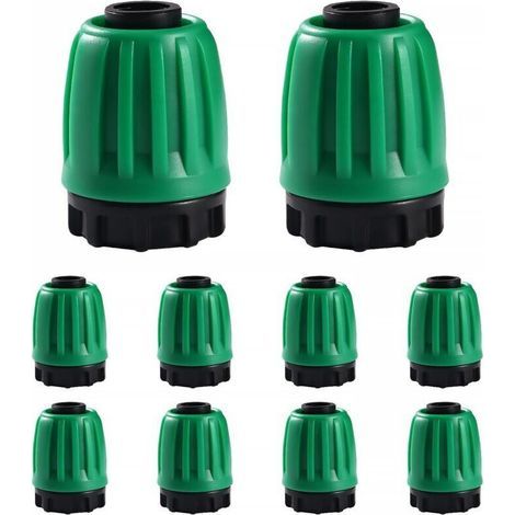10 Pièces Raccords D'irrigation Goutte à Goutte pour Tubes 16mm, Adaptateur Bouchons D'Irrigation Goutte, Raccords D'irrigation Droits, Connecteur de Tuyau D'irrigation (Vert) (1/5)