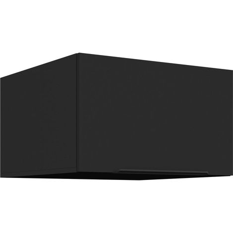 Aufsatzschrank Hochschrank 60 cm SIENA Schwarz Küchenzeile Küchenblock Küche (1/5)