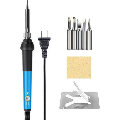 Zweiphasiger elektrischer Lötkolben, schnelles Aufheizen, Set mit ergonomischem Griff und 110-V-US-Stecker