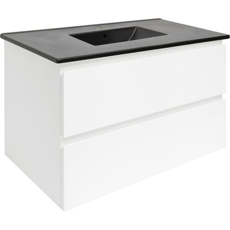 Ensemble meuble avec vasque - SAT - B-Way - 79x50x45 - Blanc