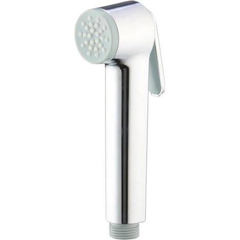 WC Salle de bain Toilette Bidet Pommeau de douche Robinet Pulvérisateur à main ABS argent (1/5)