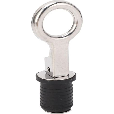 Verstellbarer Wasserverschluss aus Edelstahl 304, Ablassstopfen aus Messing, Deckdichtungsstopfen, Zubehör für Schiffs- und Yachtbeschläge - 1-1/4 Zoll runder Ring, Wasserverschluss aus Edelstahl 304 (1/4)