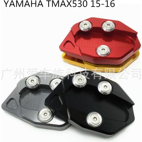 Yamaha T-MAX 530 2015-2016 TMAX CNC modified side stand, widened footrests and widened seat. (1/5)