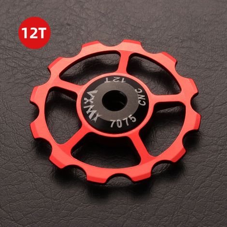 12T Rouge Galet guide-dérailleur en céramique usiné CNC 12T pour vélos (1/5)