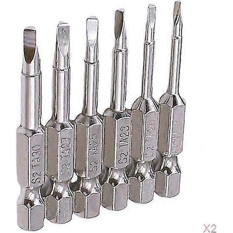 12-teiliges Set magnetischer Dreieck-Schraubendreherbits aus S2-Stahl, 1/4-Zoll-Sechskantschaft, 50 mm (1/5)