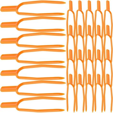 Lot de 100 Clips de Fixation en Plastique pour Plantes Grimpantes Pinces Réutilisables pour Tiges de Fraisiers et Pastèques Supports Jardinage pour Serrage et Potager Fixation (1/5)