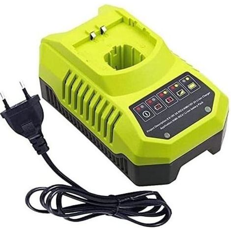 Pour Ryobi P117 P118 P118 Chargeur pour Ryobi one 9.6 V-18V Lithium Ion NiMH Batterie P100 P102 P103 P104 P105 P107 P108 P109 18 Volt One + Batterie (1/5)