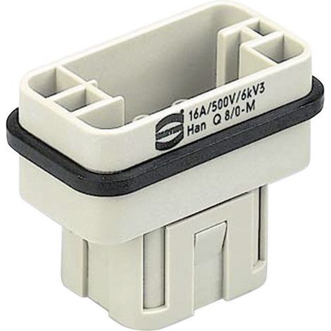 HARTING 09120083001 Stifteinsatz Han® Q 8 + PE Crimpen 1 St.