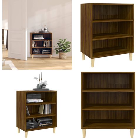 Sideboard Braun Eichen-Optik 57x35x70 cm Holzwerkstoff - Schreibtischregal - Sideboard - Wohnzimmermöbel - Eichendekor - Holzmöbel - Home & Living (1/5)