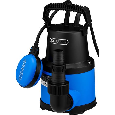 Draper 27479 230V Submersible Clean Water Pump with Float Switch, 130L/min, 250W