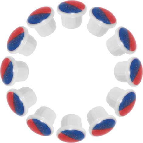 Boutons Indicateurs de Robinet Rouge Bleu 24 Pièces pour Lavabo (1/5)