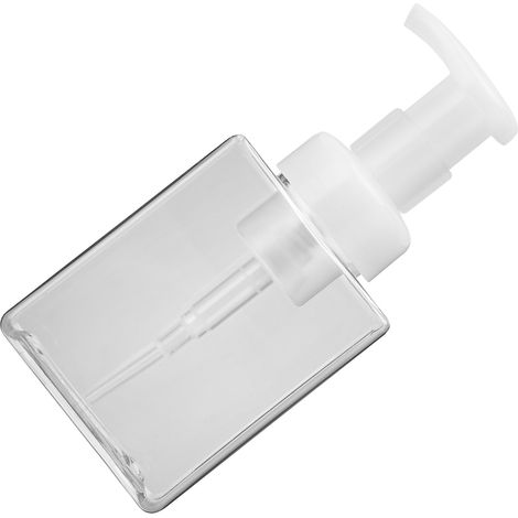 Flacon de savon moussant en plastique transparent, vide et rechargeable, 250 ml. (1/5)