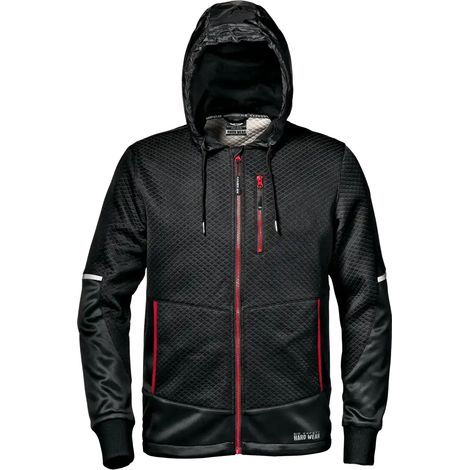 SIR SAFETY SYSTEM ARROW Sweat-shirt de travail à capuche coupe-vent noir Taille XL