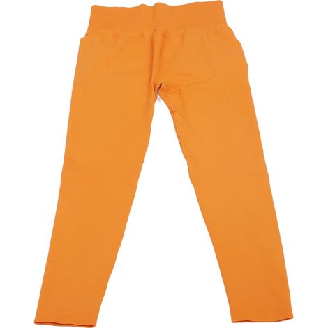 Pantalon de yoga push-up fessier sans coutures, taille haute, compression, orange, taille L (1/5)