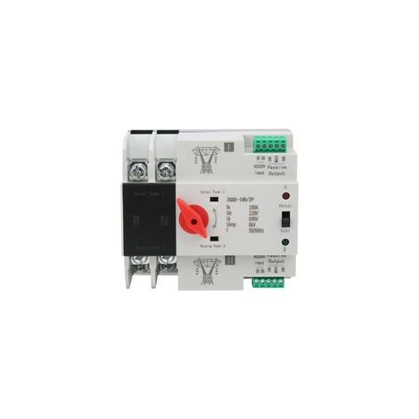 – Interruptor de transferencia automática de 2 vías 100A – Tensión CA 220V – Plástico ignífugo – Tiempo de conversión ≤0,05 s ZGQ5100 (1/5)