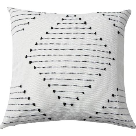 Lot de 2 housses de coussin bohème en coton tissé – 45x45 cm, décoratives pour canapé ou chambre (1/5)