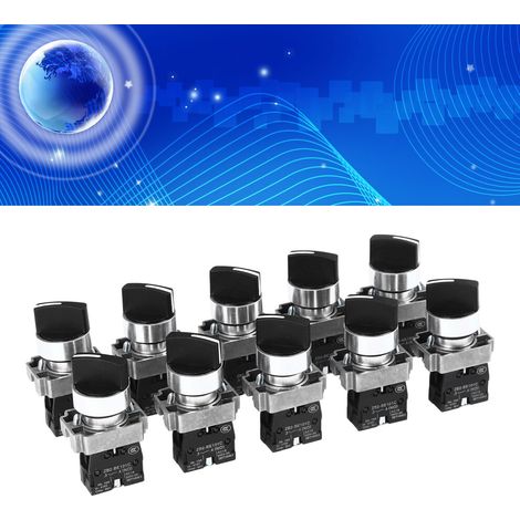 Adecuado para 10 interruptores rotativos autoblocantes de 2 posiciones, de 22 mm, para herramientas eléctricas.