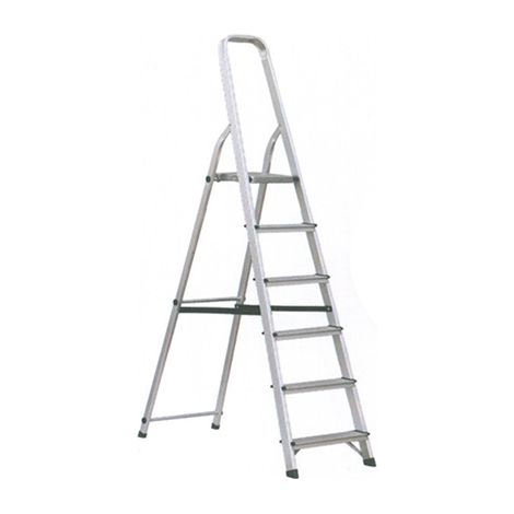 ESCALERA ALUMINIO 6 PELDAÑOS HOGAR EN131