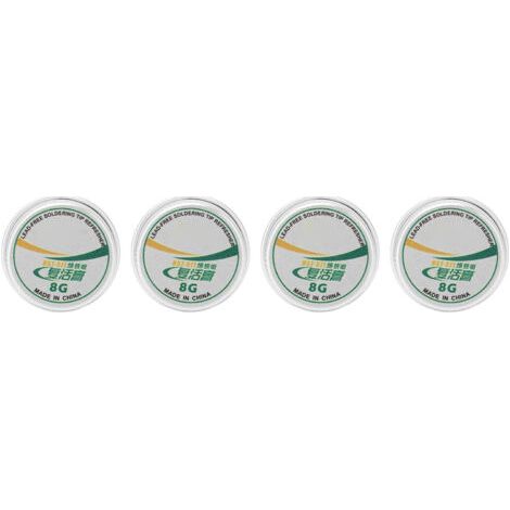 Pâte propre rafraîchissante pour pointe de soudure, 4 pièces, poudre d'étain, pâte de résurrection pour oxyde de fer à souder, 30g (1/5)