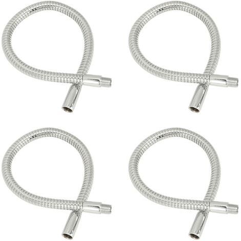 4 Pcs Lampe à Col de Cygne LED, Lumière de Table, Accessoires de Lampe, Tuyau en Métal Chromé de 35cm (1/5)