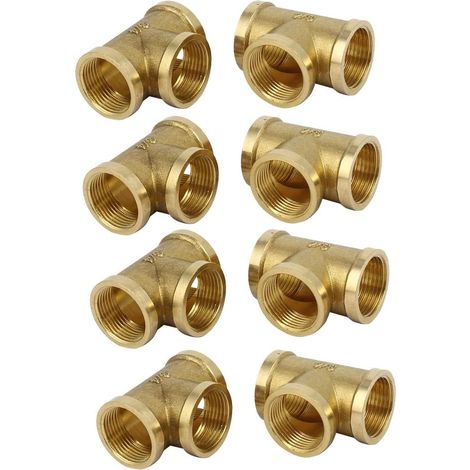 / 4BSP Innengewinde Messing T-Form Rohrverbindungsanschlüsse Steckverbinder 8St (7eb2ea0e809938e040f (1/3)