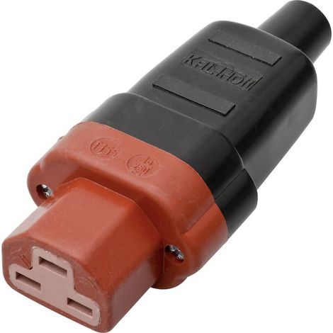 Kalthoff 444002 Connettore di alimentazione 444 Tot poli: 2 + PE 16 A Nero, Rosso 1 pz.