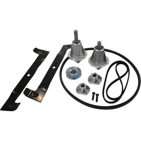 Kit réfection plateau de coupe pour tondeuse – Lames gauche et droite F110-0042/F110-0043 – Paliers et vis inclus – Compatible Castelgarden et Honda (1/5)