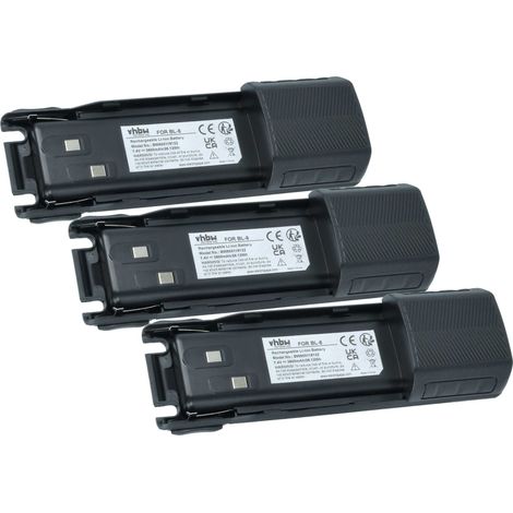 vhbw 3x Akku kompatibel mit Baofeng UV-Q5 Funkgerät, Walkie Talkie (3800 mAh, 7,4 V, Li-Ion) (1/5)