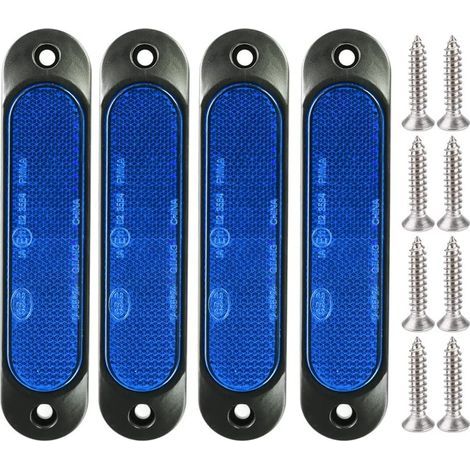 4pcs Bleu 10V-30V Marqueur Latéral Avant 27 LED Remorque Camion, Marqueur LED Arrière Remorque Parking Clignotants pour Camion, Bus, Bateau, Rv, Camions, SUV, UTV (1/5)