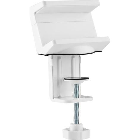 Pince de Table multiprise - Support de Table multiprises ou hubs USB de 50 à 70mm de Large, Support de Bureau, Coussinets de Protection en Silicone, Support multiprise Blanc. (1/5)