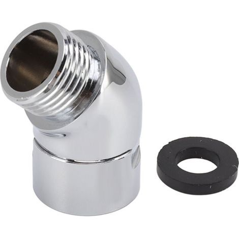 Gomito per soffione doccia, adattatore di collegamento per soffione doccia angolato a 135 gradi G1/2in, per sistema doccia standard G1/2in, braccio doccia, soffione doccia e tubo flessibile (1/4)