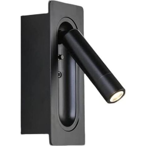 Lamp à Pied Lit de Lecture LED Minimaliste 350° Rotable 90° Pliable pour Chambre de lit,Salle de Bain ou Salle de séjour (1/5)